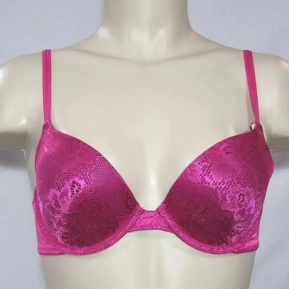 34B Maidenform Self Expressions Custom Lift UW Bra PINK NWT